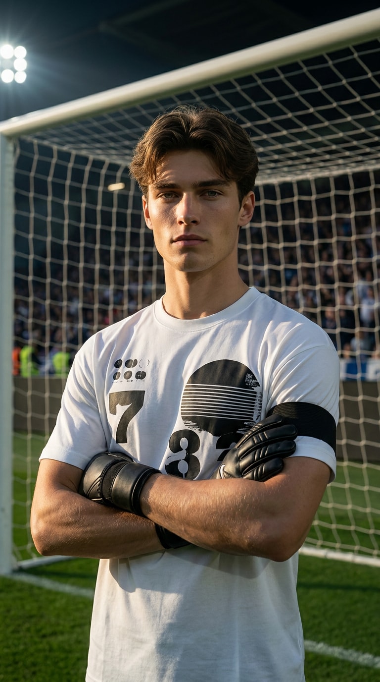 Goalkeeper captain poster prompt