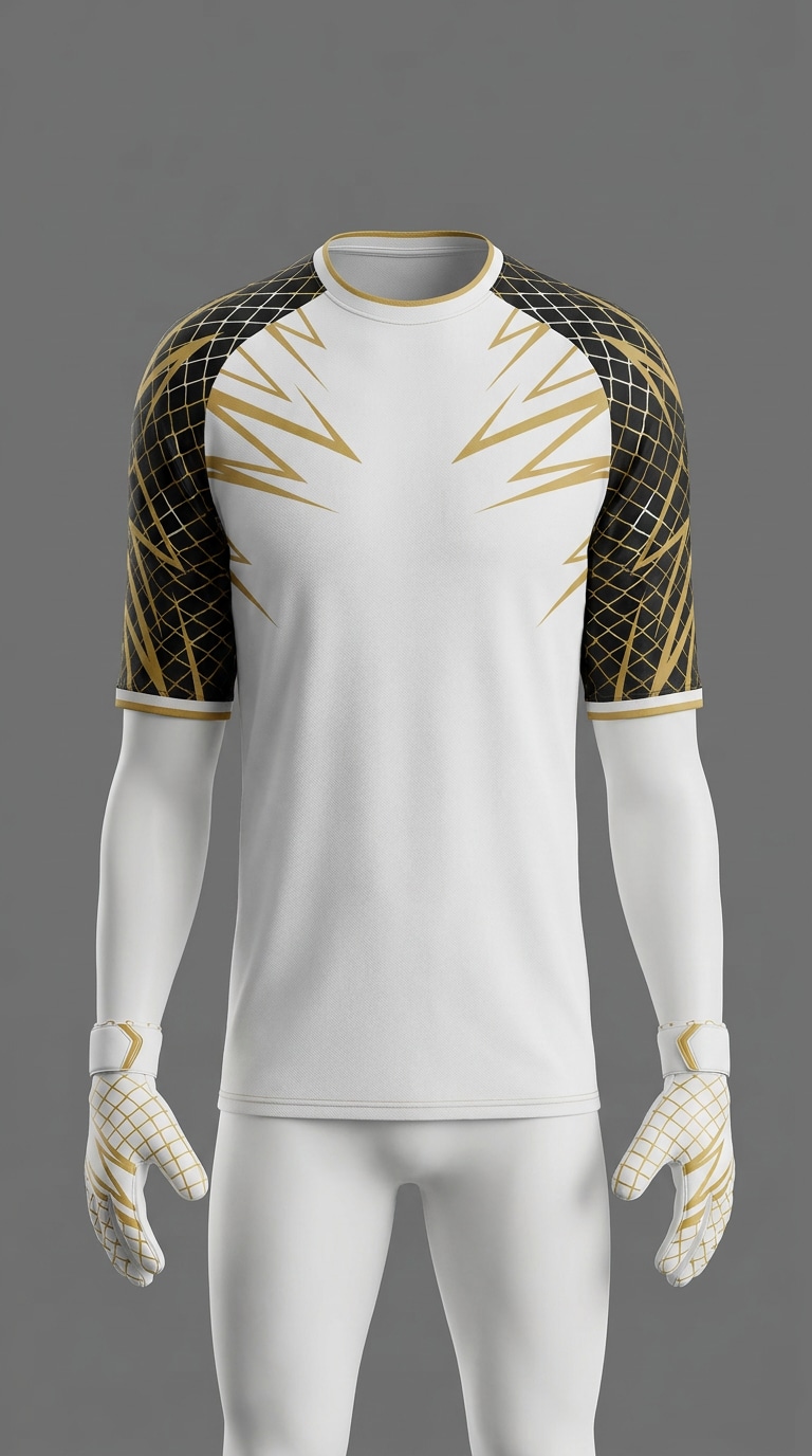 Goal net pattern goalkeeper kit prompt
