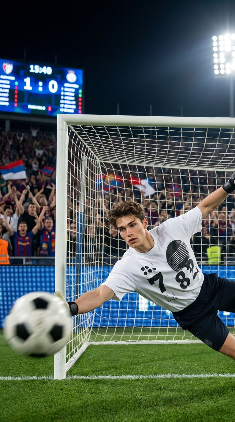 Goalkeeper fan avatar AI prompt