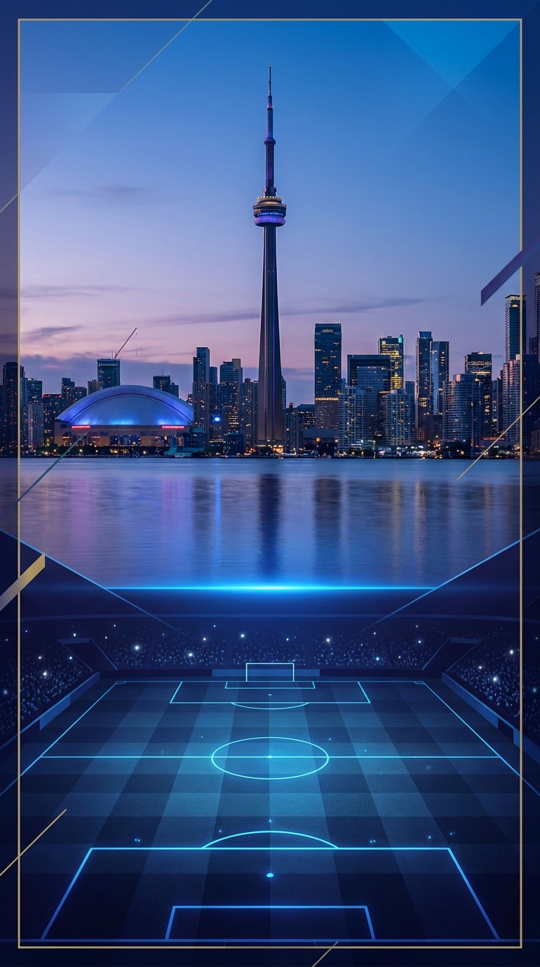 Host city football social poster AI prompt