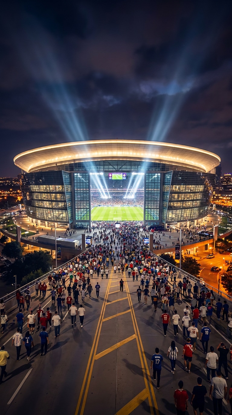 Dallas stadium background AI prompt