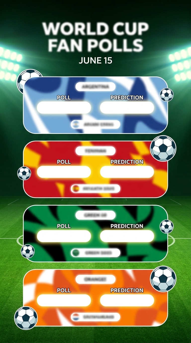 World Cup Instagram story poll prompt