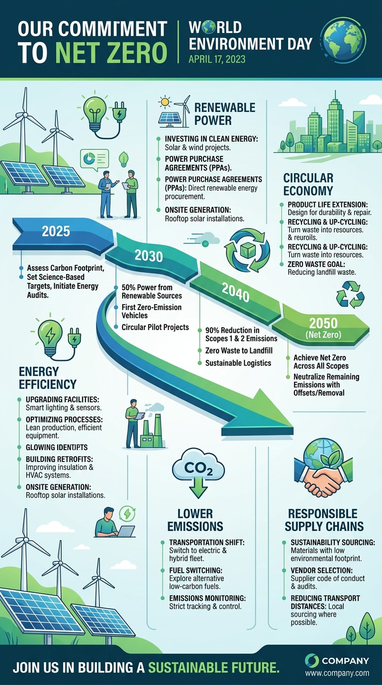 Net zero roadmap CSR post prompt