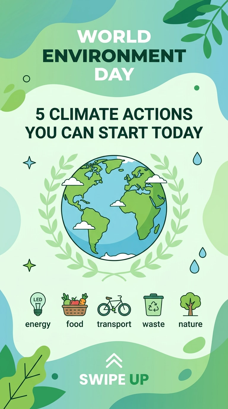 Climate tips Instagram story prompt