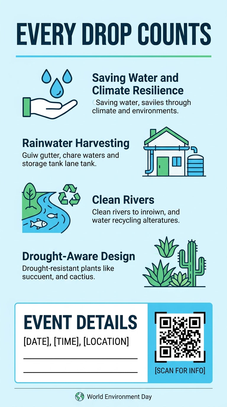 Water conservation climate action flyer prompt