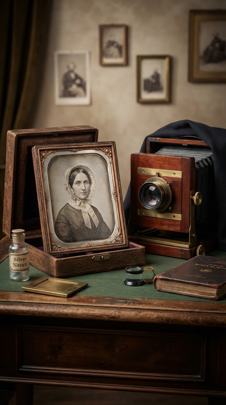 Daguerreotype Inspired AI Photo Prompt