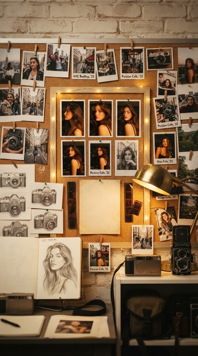 Retro Photo Wall AI Prompt