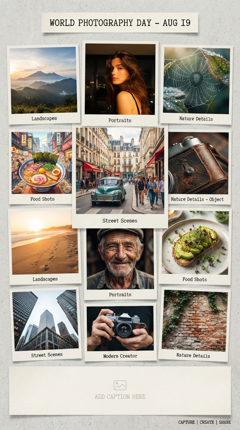 Camera Roll Collage AI Prompt