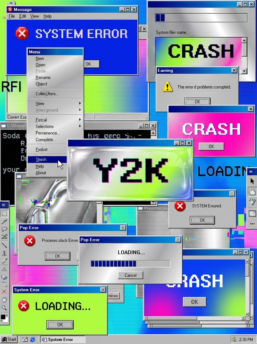 Y2K Broken UI Art