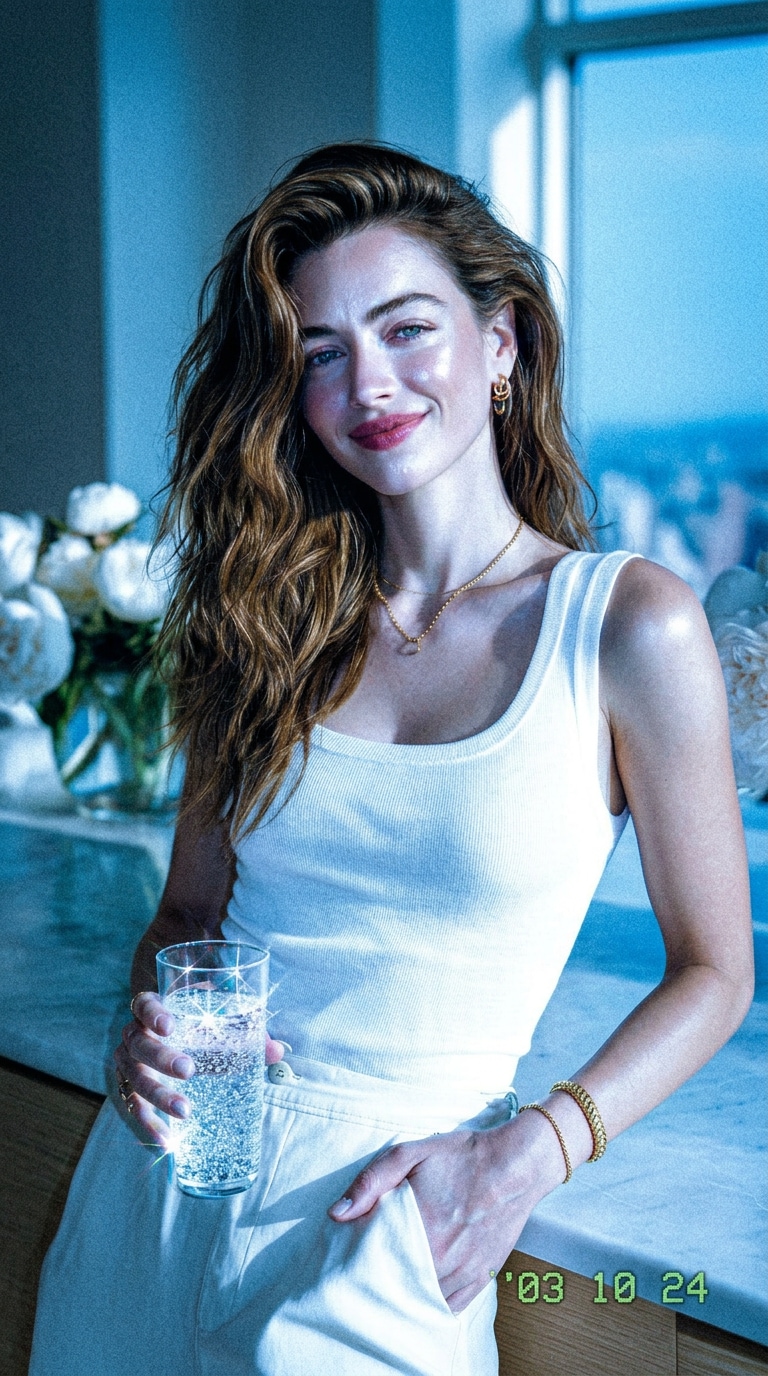 Y2K aesthetic filter effect