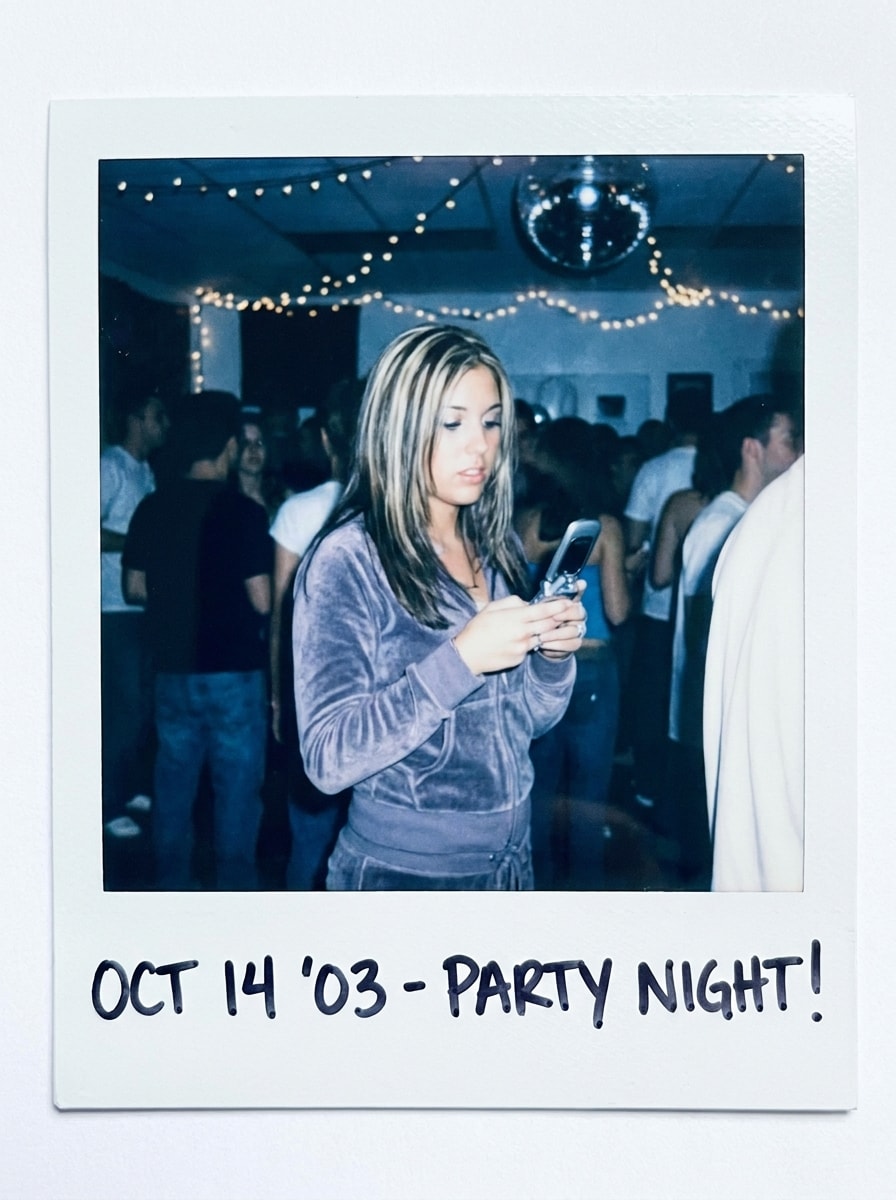 Y2K Flash Polaroid