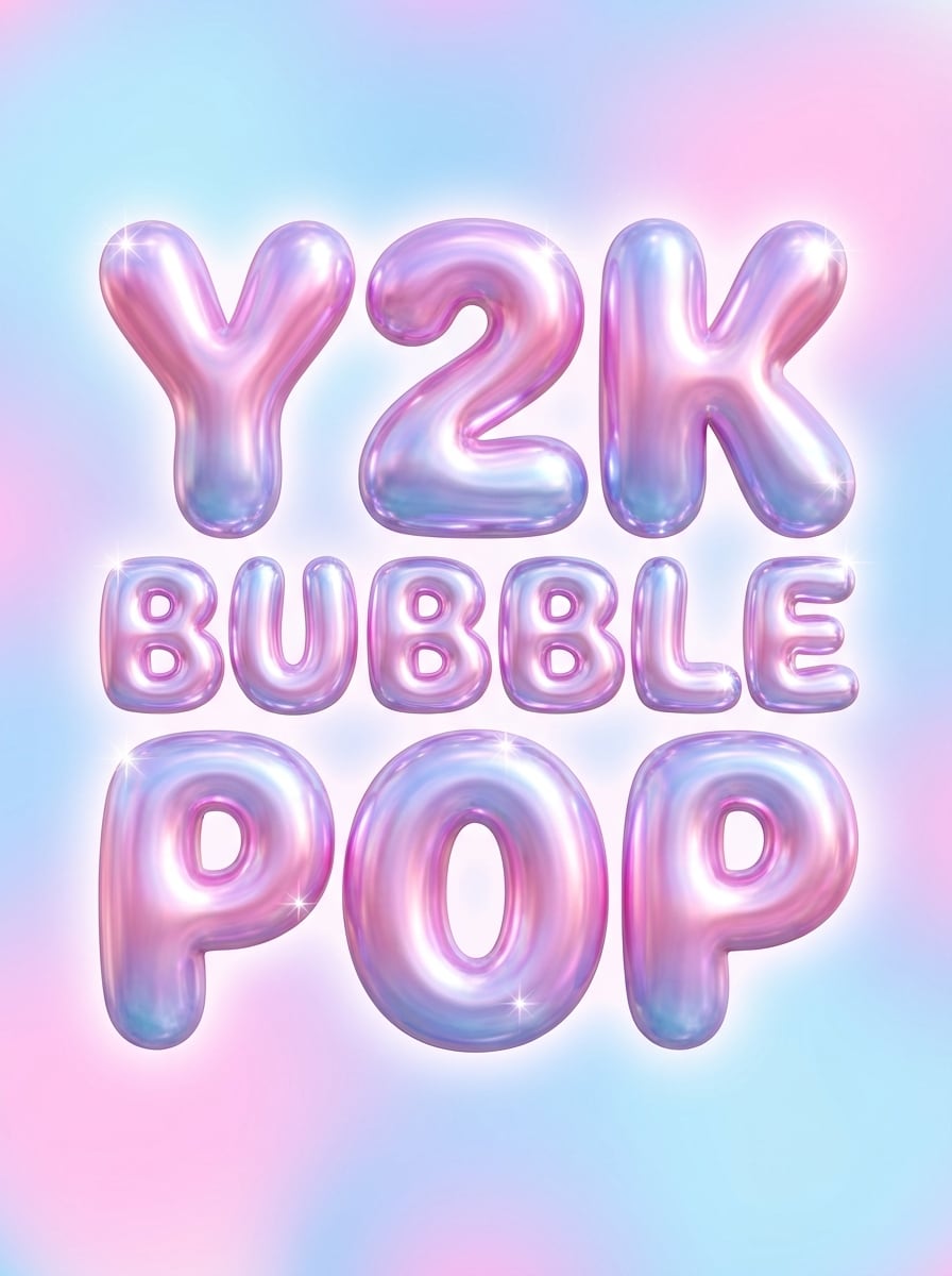 Y2K Iridescent Bubble