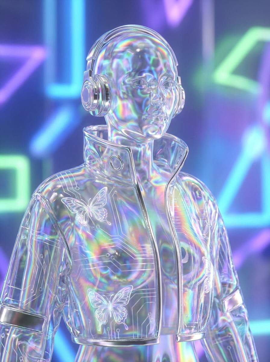 Y2K Iridescent Hologram