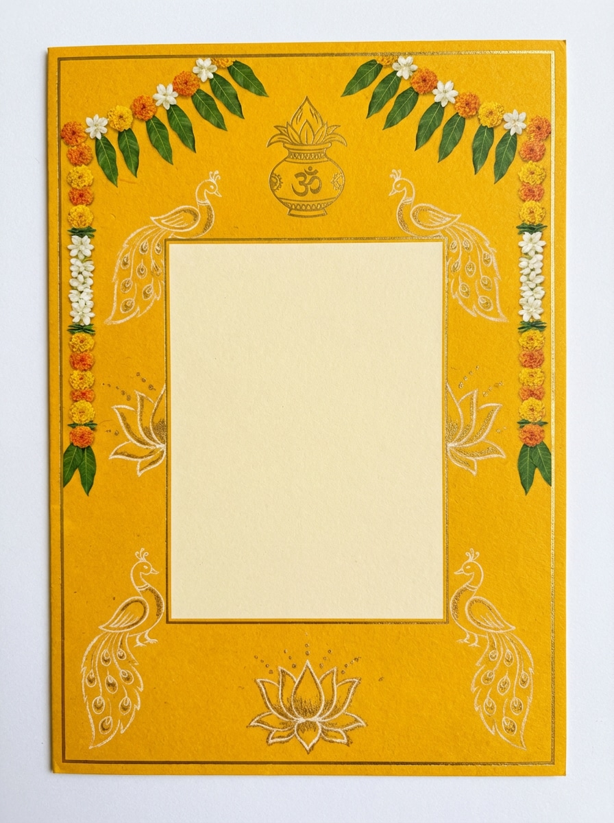 Yellow Gold Ceremony Invite