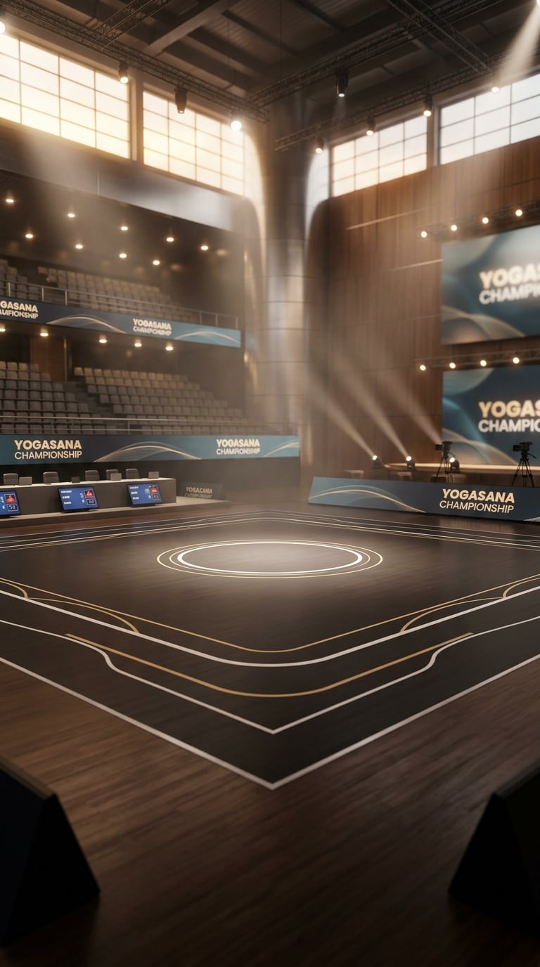 Indian yoga sport event AI prompt