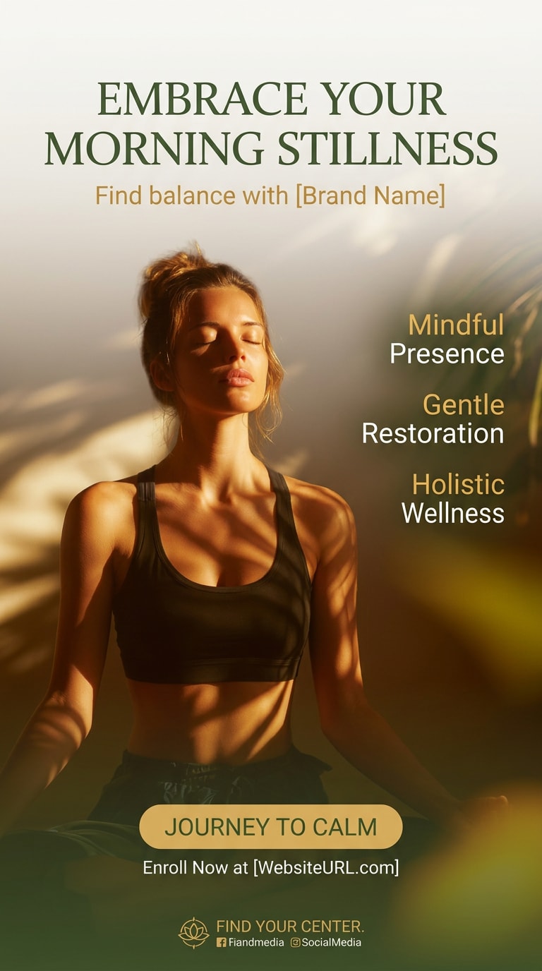 Yoga wellness campaign AI prompt