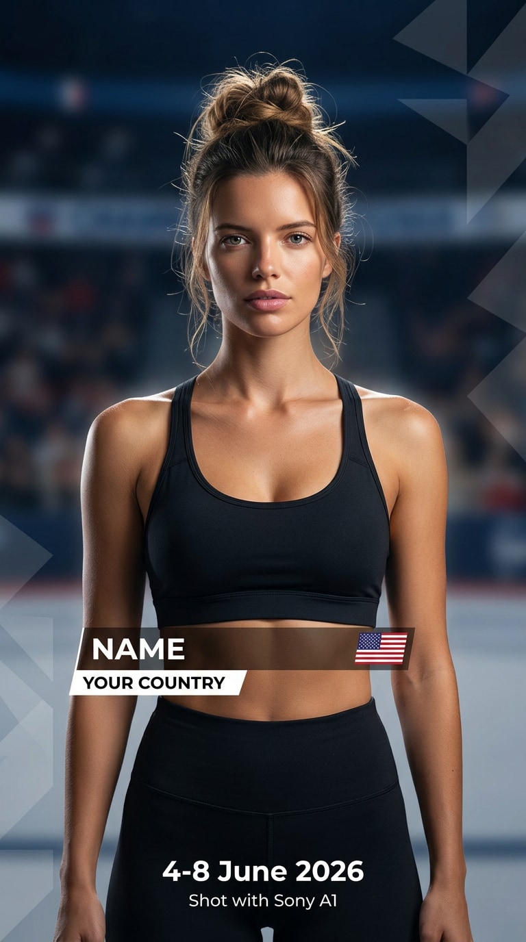 Yoga sport profile image prompt