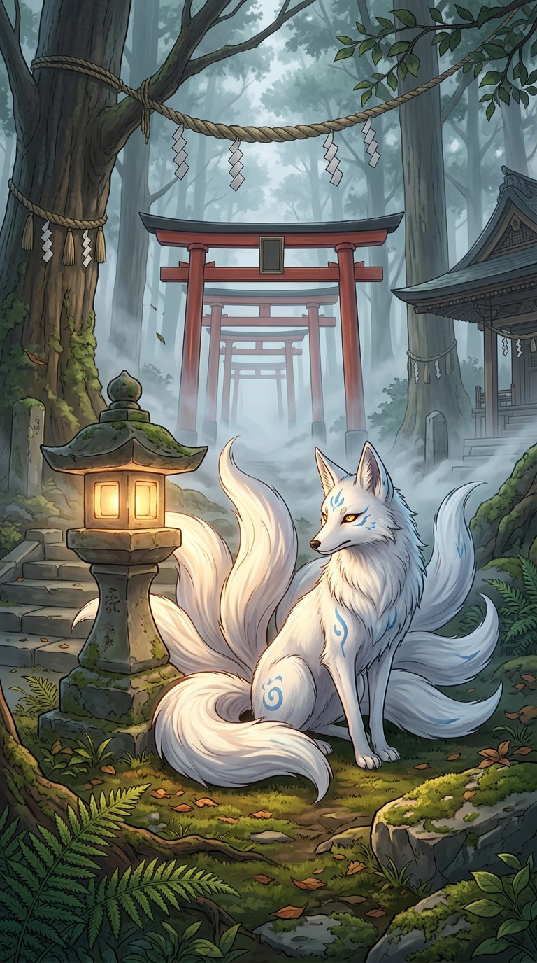 Oni yokai anime art prompt