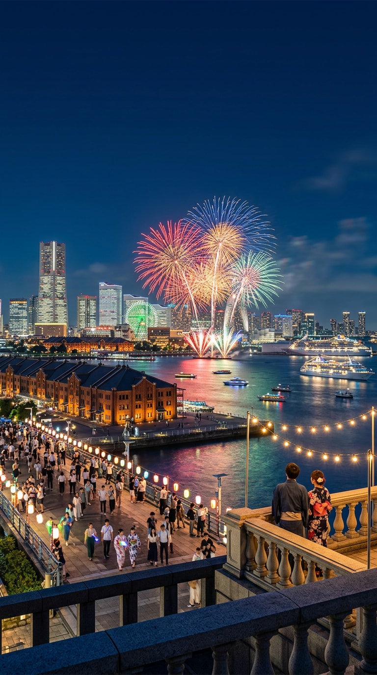 横浜開港祭SNSサムネイルAI画像プロンプト