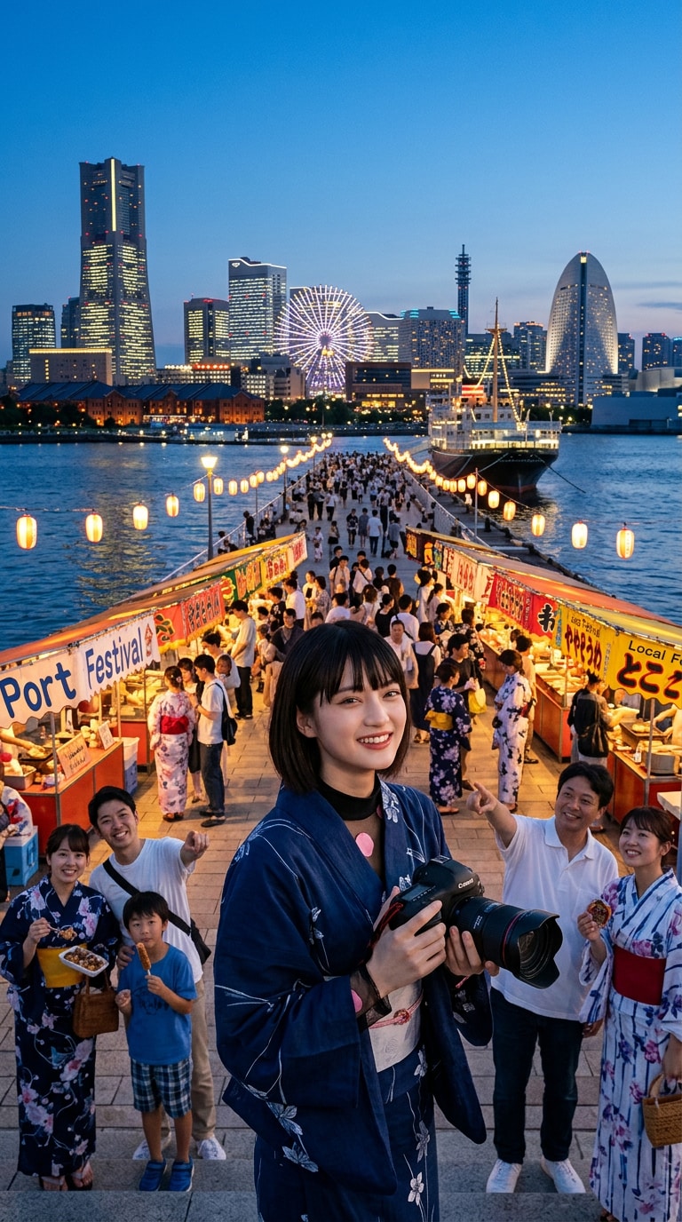 横浜開港記念日屋台と港町イベントAIプロンプト