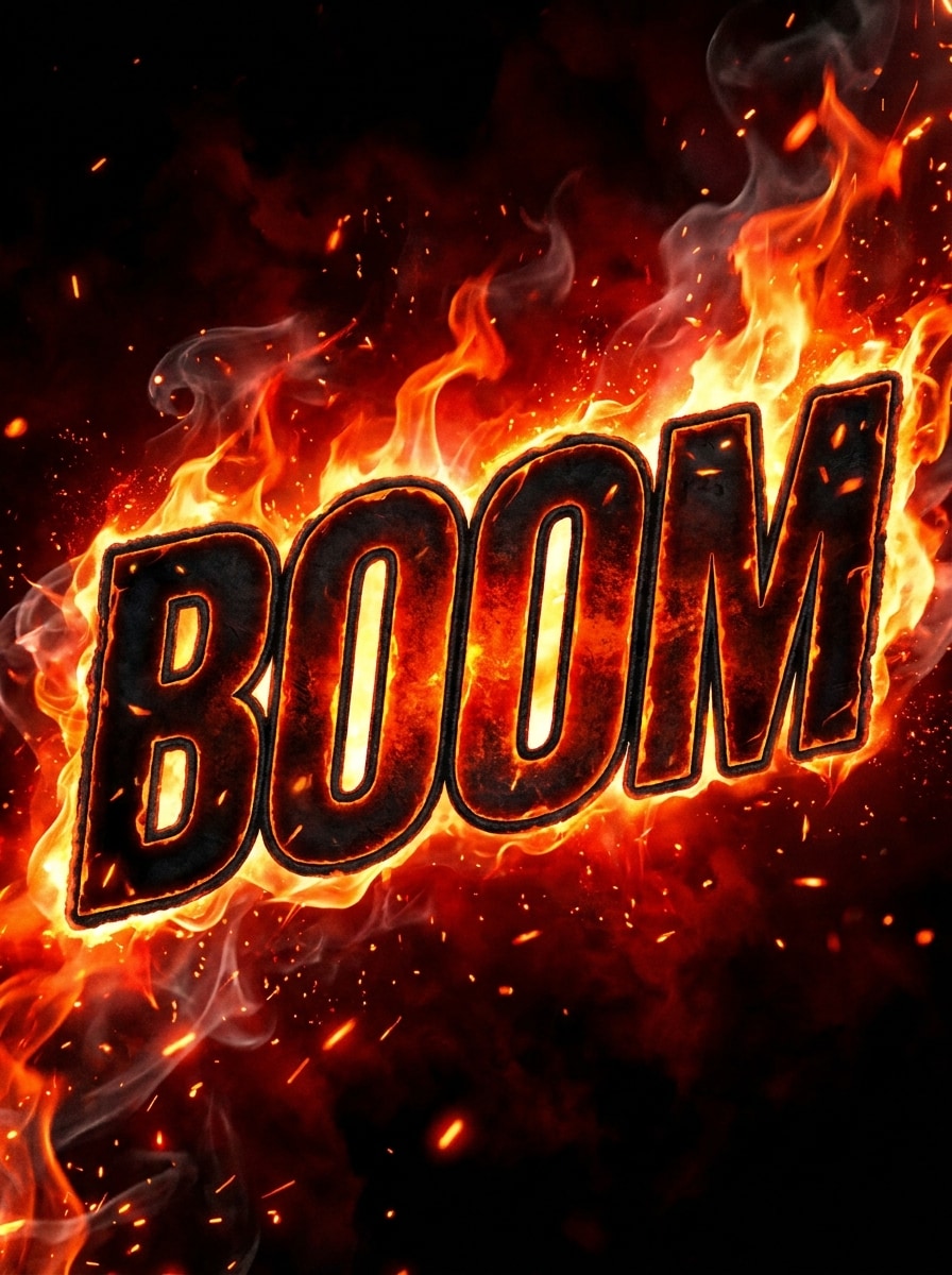 YouTube Thumbnail Fire Title