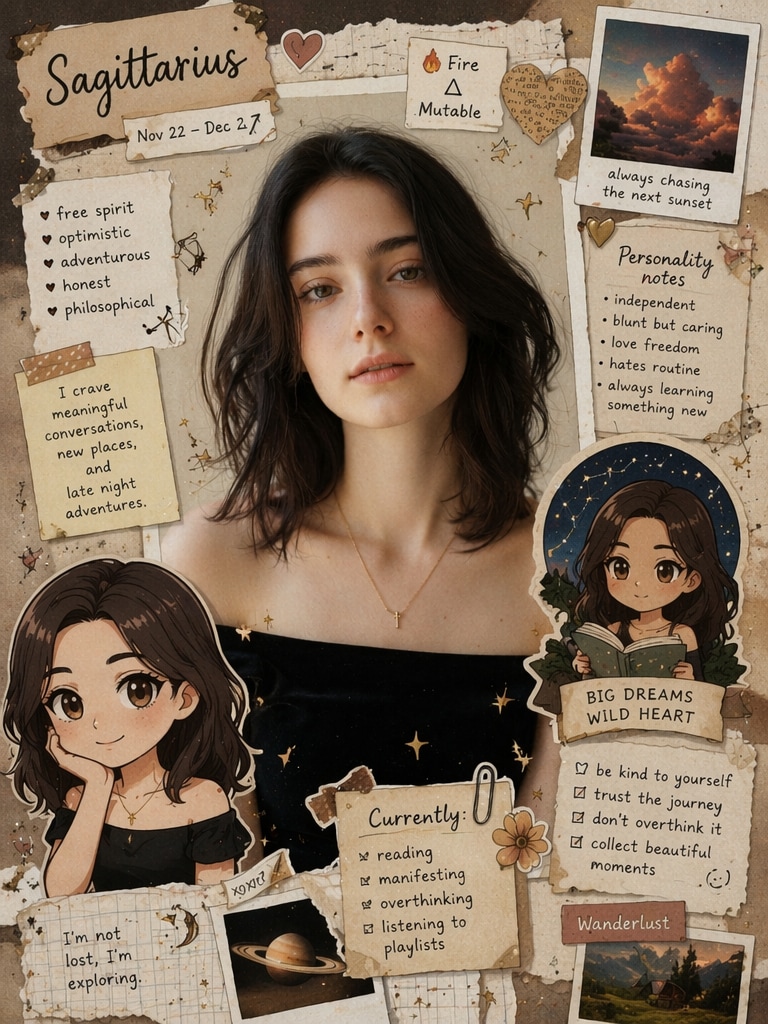 Viral zodiac AI photo with cute 3D mini avatars
