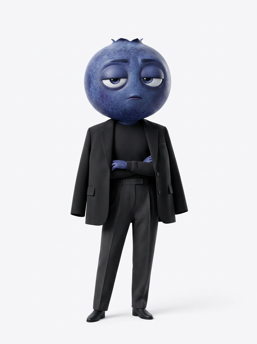 AI Blueberry Character