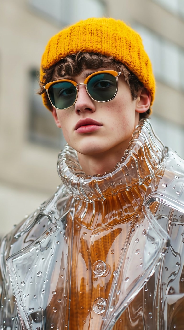 crystal glass hair and face effect