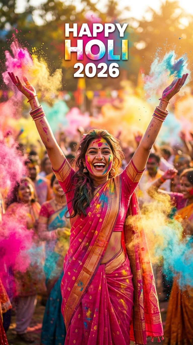 ai holi poster