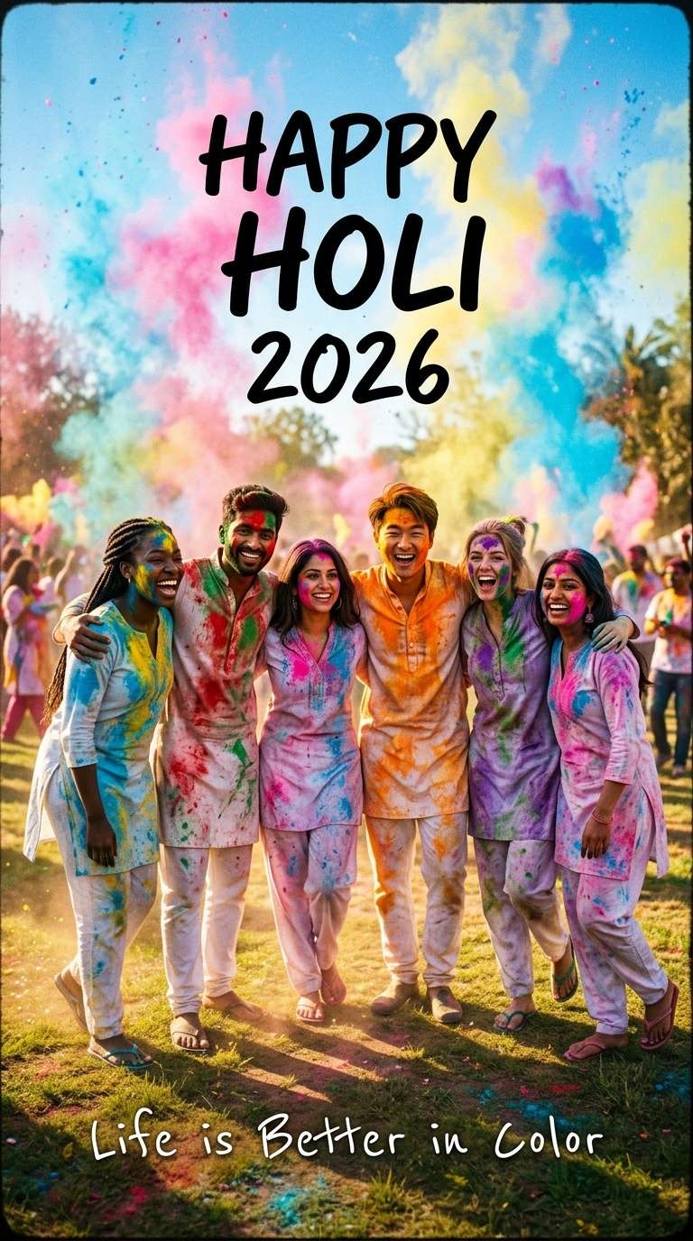 ai holi poster free