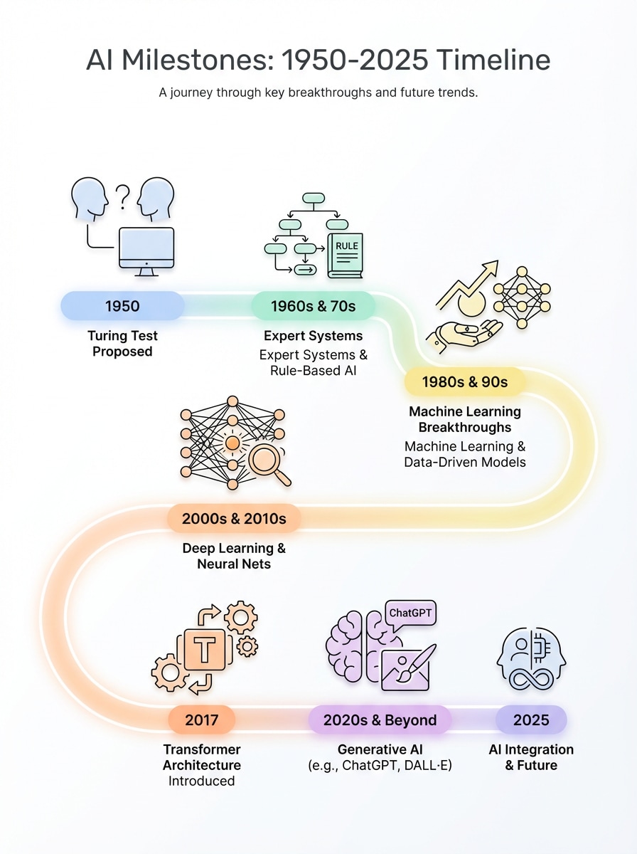 Timeline illustration – AI prompt sample