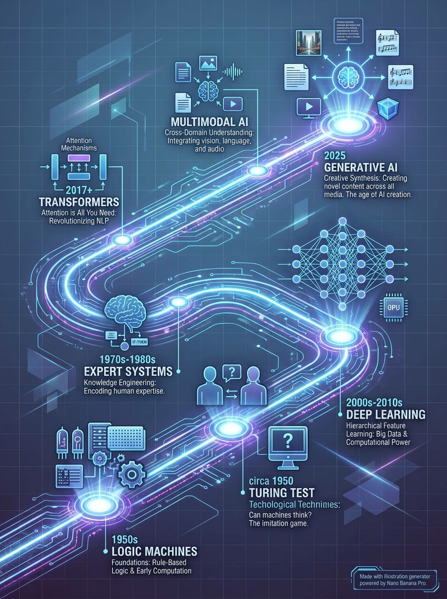 Tech evolution diagram – AI prompt sample