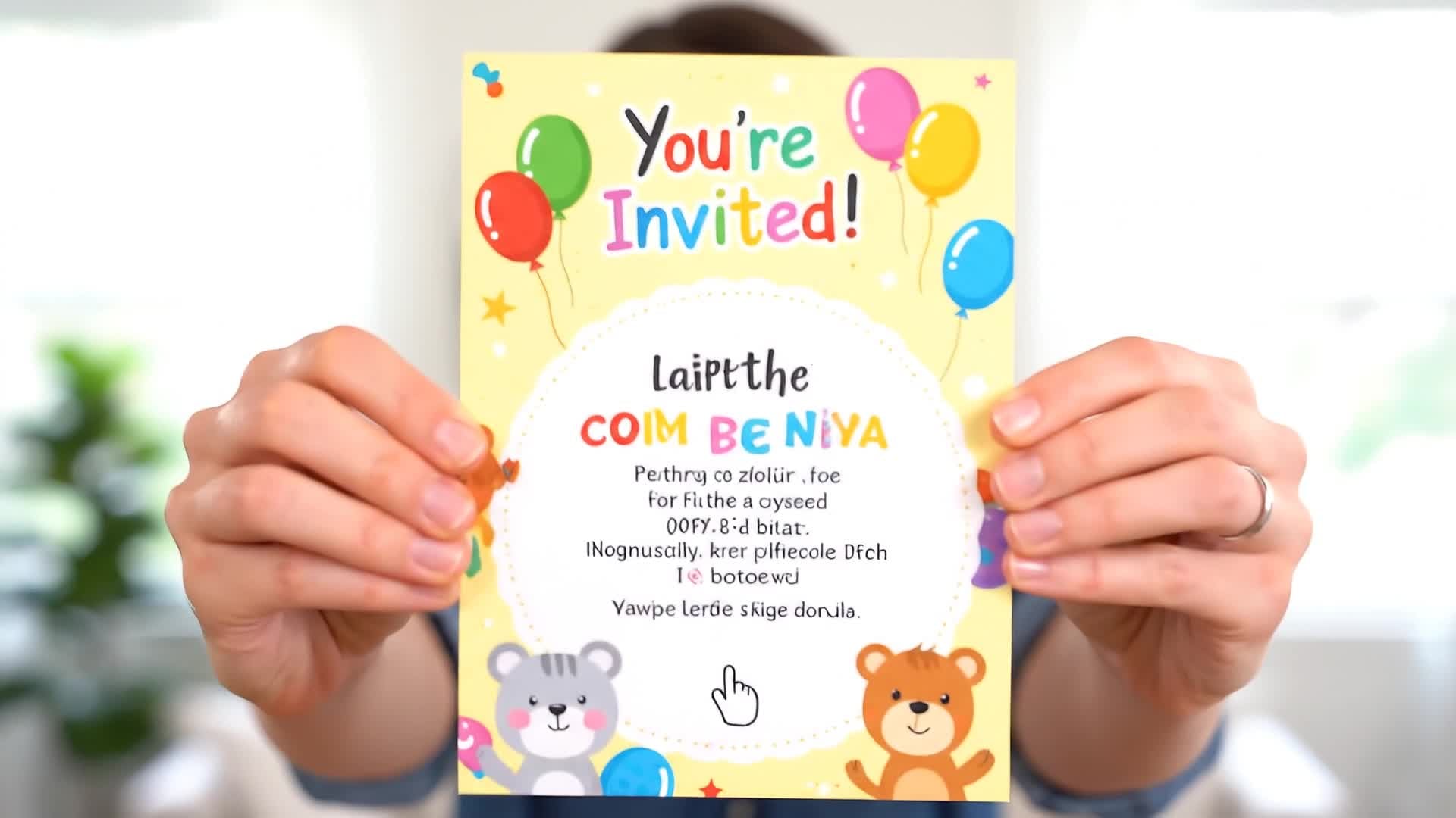 1st birthday video created from images