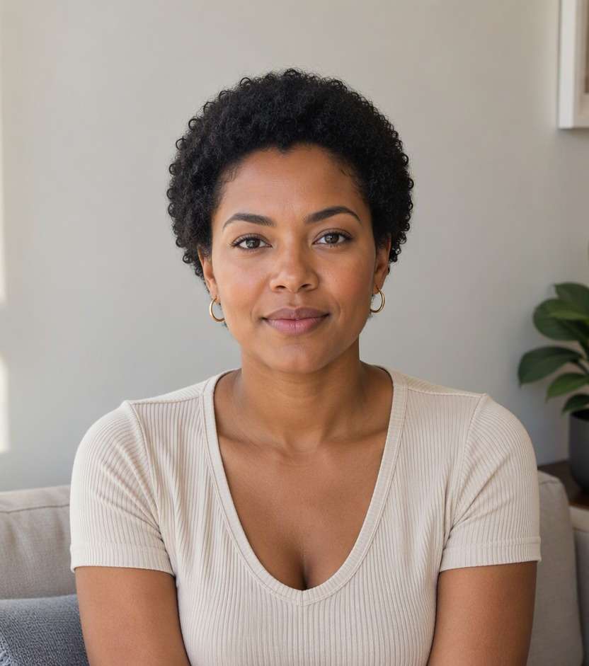 Natural hair before Afro Hairstyle preview