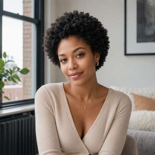 Compact Natural Afro hairstyle photo preview