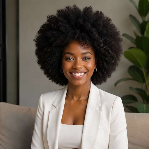 Soft Picked-Out Afro hairstyle photo preview