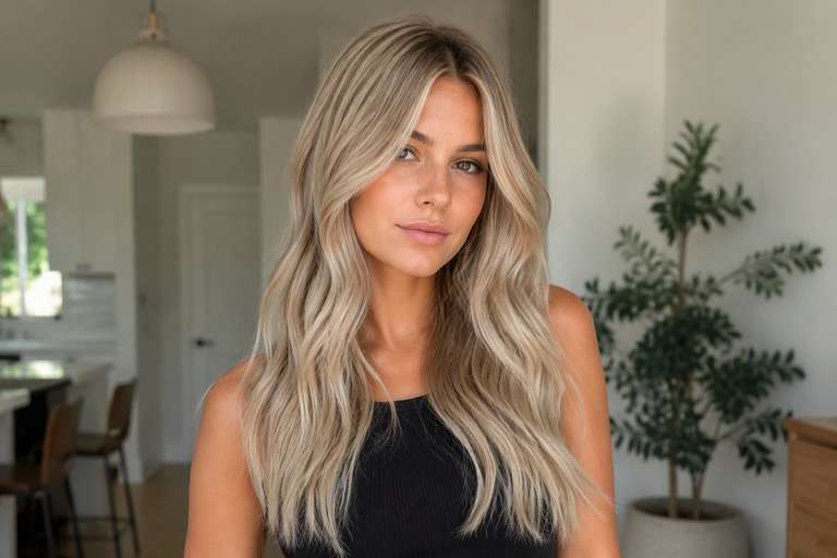 Bold Ash Blonde hair color result