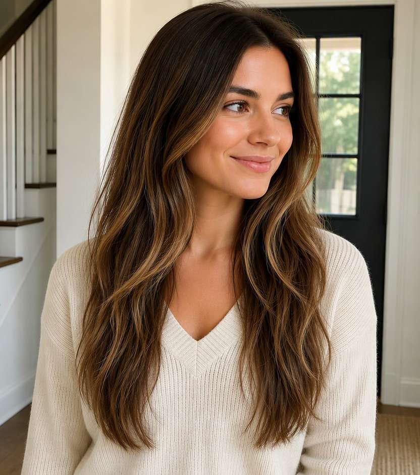 Balayage after hair color