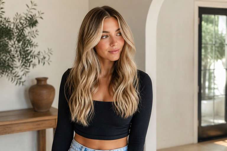 Sun-Kissed Blonde hair color result