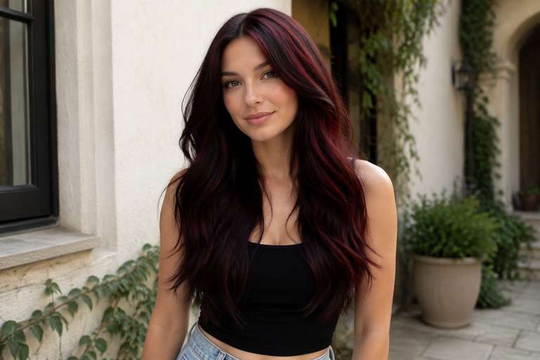 Cherry Cola hair color result