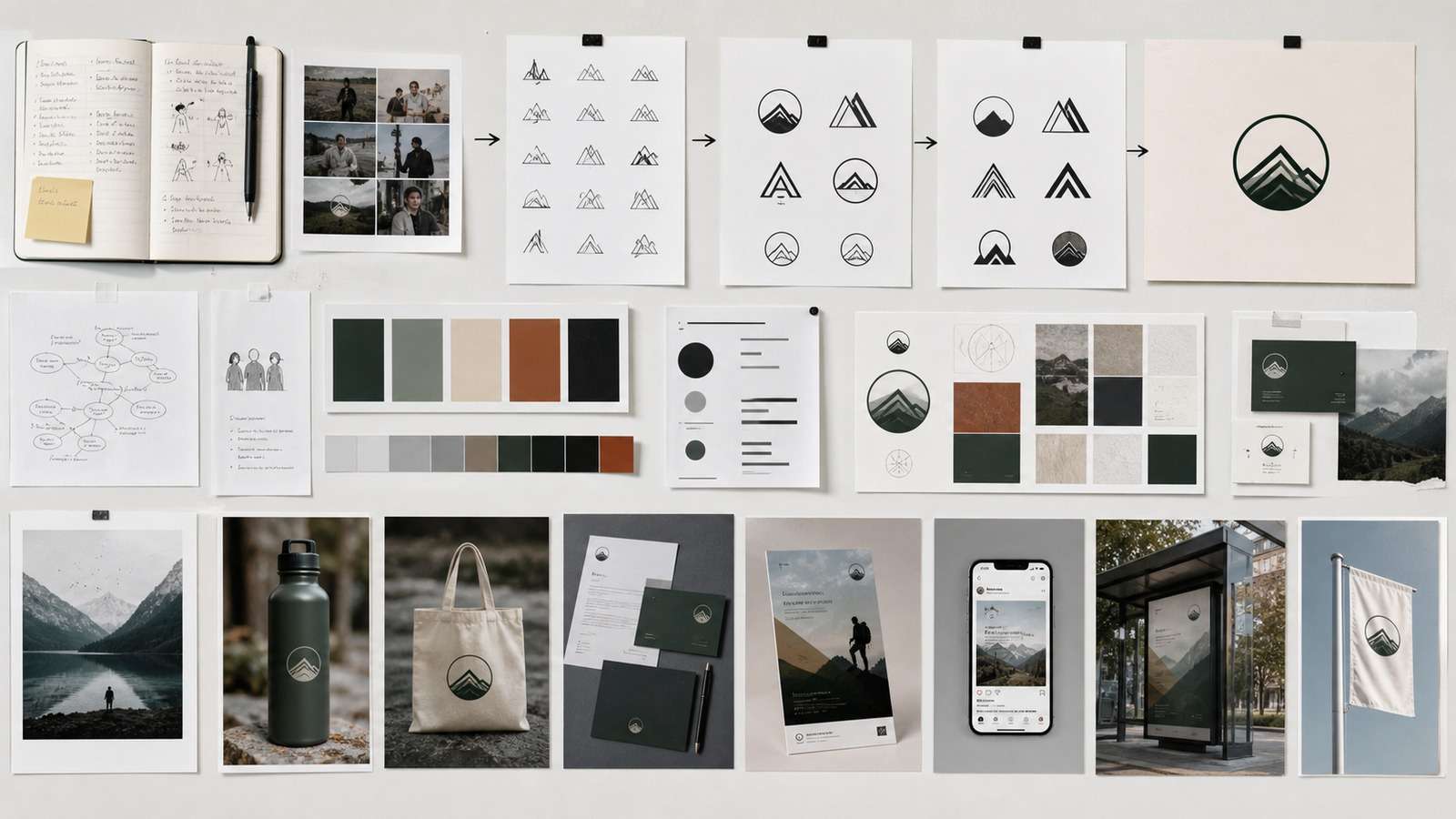 Startup branding workflow from creative brief to approved brand assets