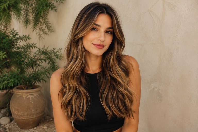 Scattered Fine Ribbons hair color result
