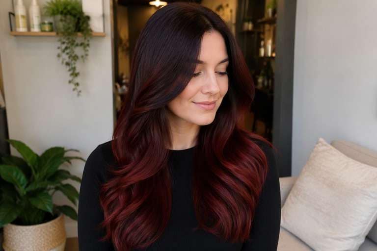 Classic Cherry Cola hair color result