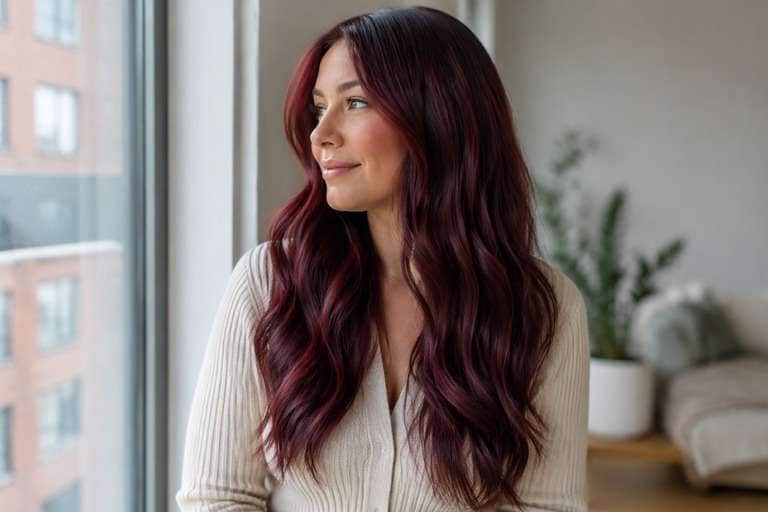 Vivid Cherry Cola hair color result