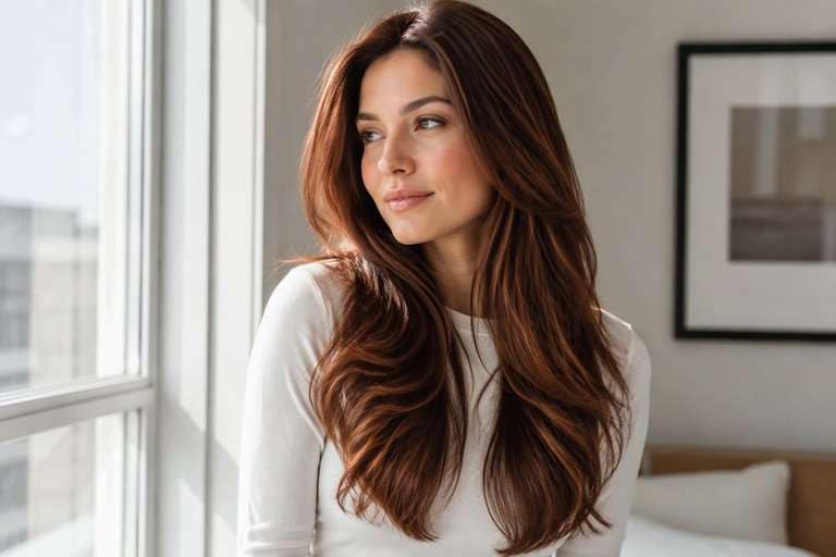Bold Chestnut Brown hair color result