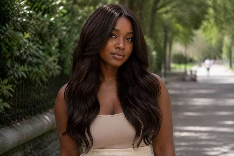 Dark Cocoa hair color result