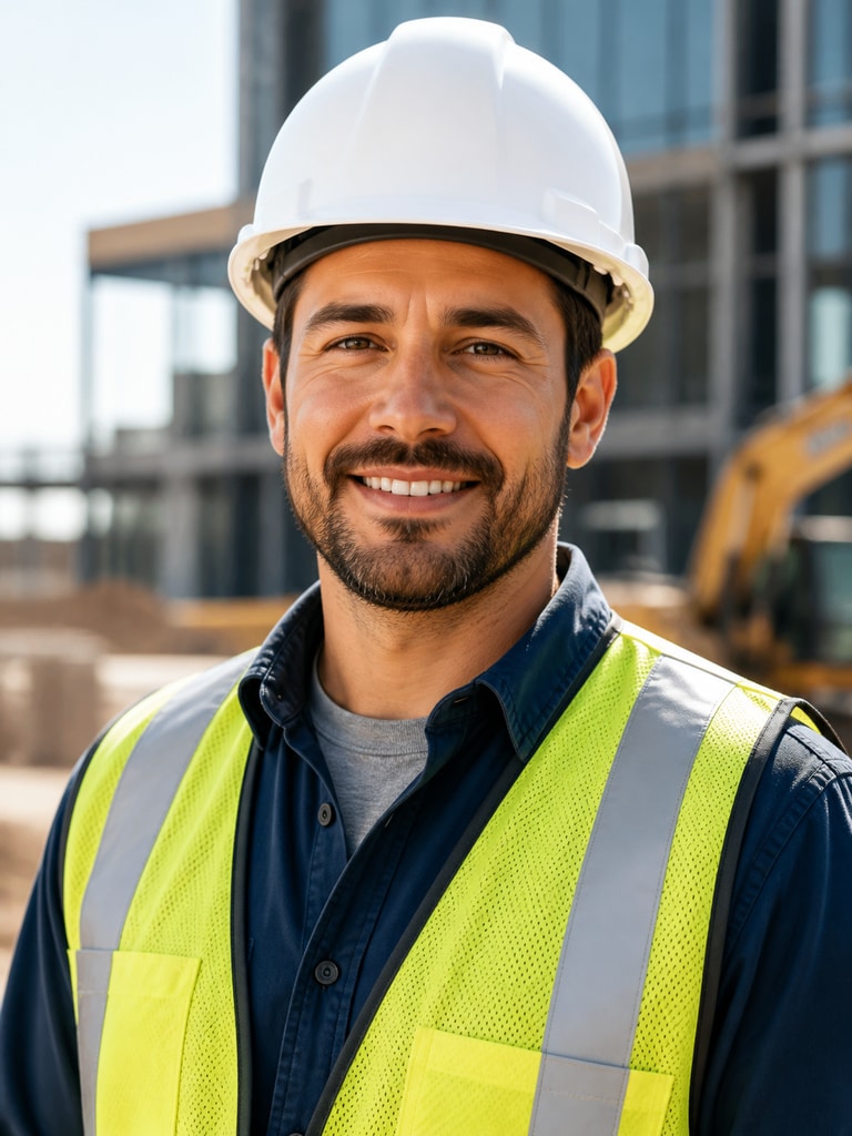 Friendly trade technician headshot for recruiting ads and hiring campaigns