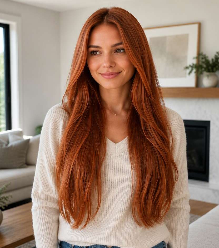 Copper after hair color