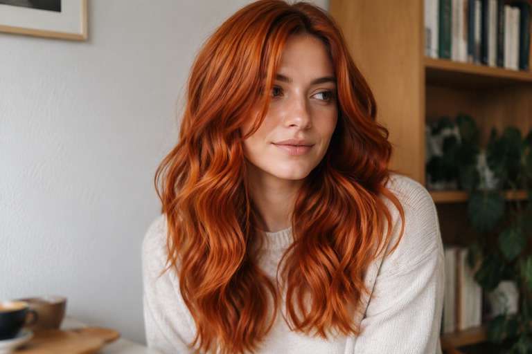 Deeper Auburn-Copper hair color result