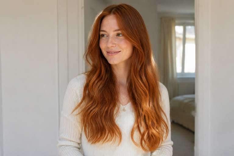 Subtle Copper hair color result